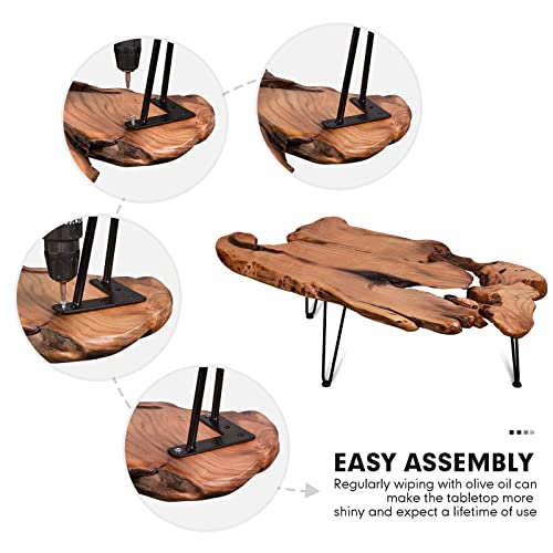Live-Edge-Coffee-Table-Natural-Living-Room-Coffee-Table-with-Clear-Lacquer-Finish-and-Metal-Hairpin-LegsUnique-Desktop Live Edge Coffee Table Natural Living Room Coffee Table with Clear Lacquer Finish and Metal Hairpin LegsUnique Desktop