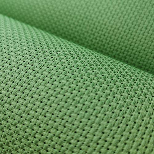 Image of 19 inch x 28 inch 14CT Counted Cotton Aida Cloth Cross Stitch Fabric (Forest Green md)