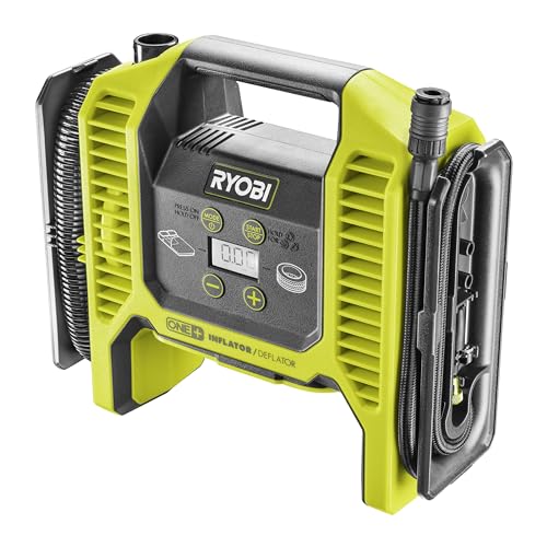 RYOBI 18V ONE+ Battery Multicompressor R18MI-0 Digital Max Pressure 10.3 Bar Without Battery and Charger - Green