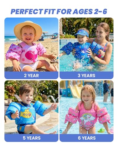 Image of Gogokids Puddle Float Jumper 24-66 Pounds, Toddler Swim Vest Kids Floaties