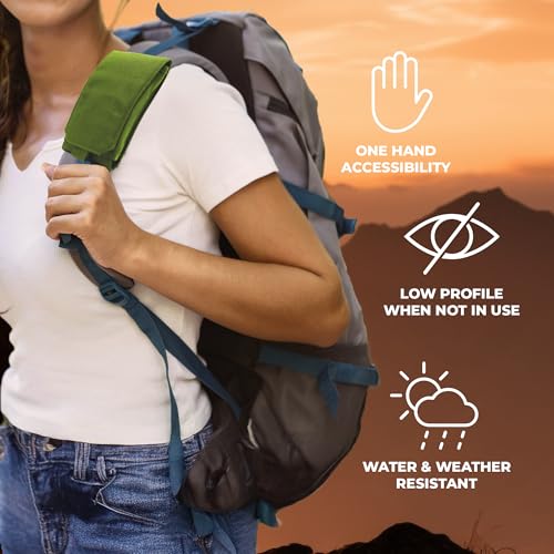 image for Clakit Smartphone Strap Pack - Backpack Shoulder Strap Pocket (Olive) 