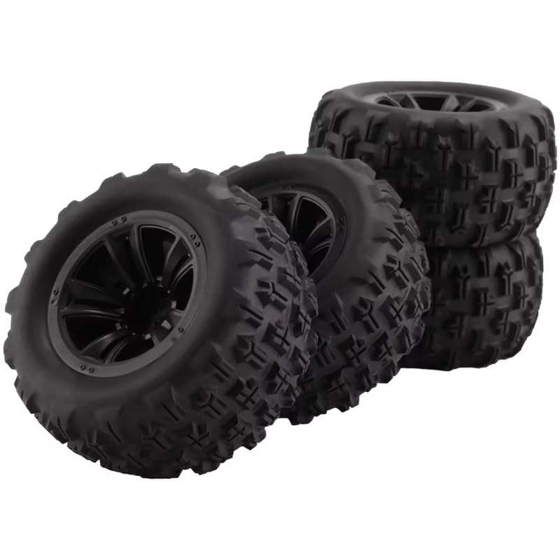 Pneus RC MJX Hyper Go H16 H16H améliorant l'adhérence et la stabilité 1/16