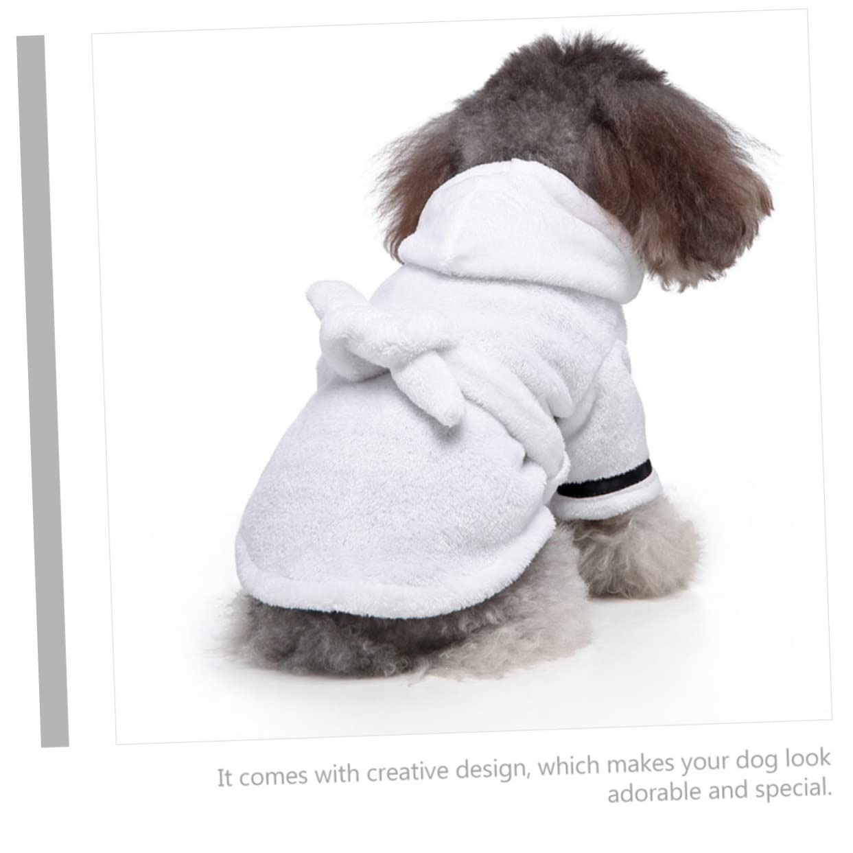 POPETPOP 5 Pezzi di Abbigliamento per Animali Domestici Accappatoio per Cani Accappatoio Assorbente per Acqua Comodo per Cani Elegante