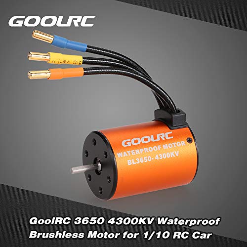 Goolrc 3650 4300Kv Waterproof Brushless Motor For 1/10 Rc Car Hsp 94123 Huanqi 727 Fs Racing 53625/53632 #TOP3