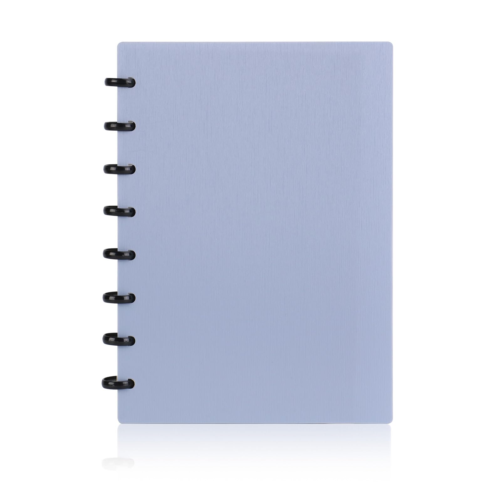 Eagle Discbound Notebook, Customizable Notebook, Junior Size, Poly Cover, 60 Sheets Ruled/Lined Pages (Blue)