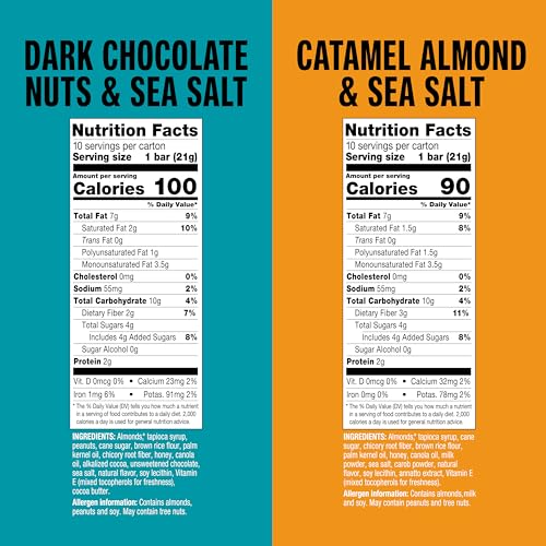 KIND Thins Variety Pack, 20 Count, Healthy Low Calorie Snack Bars - Image 2