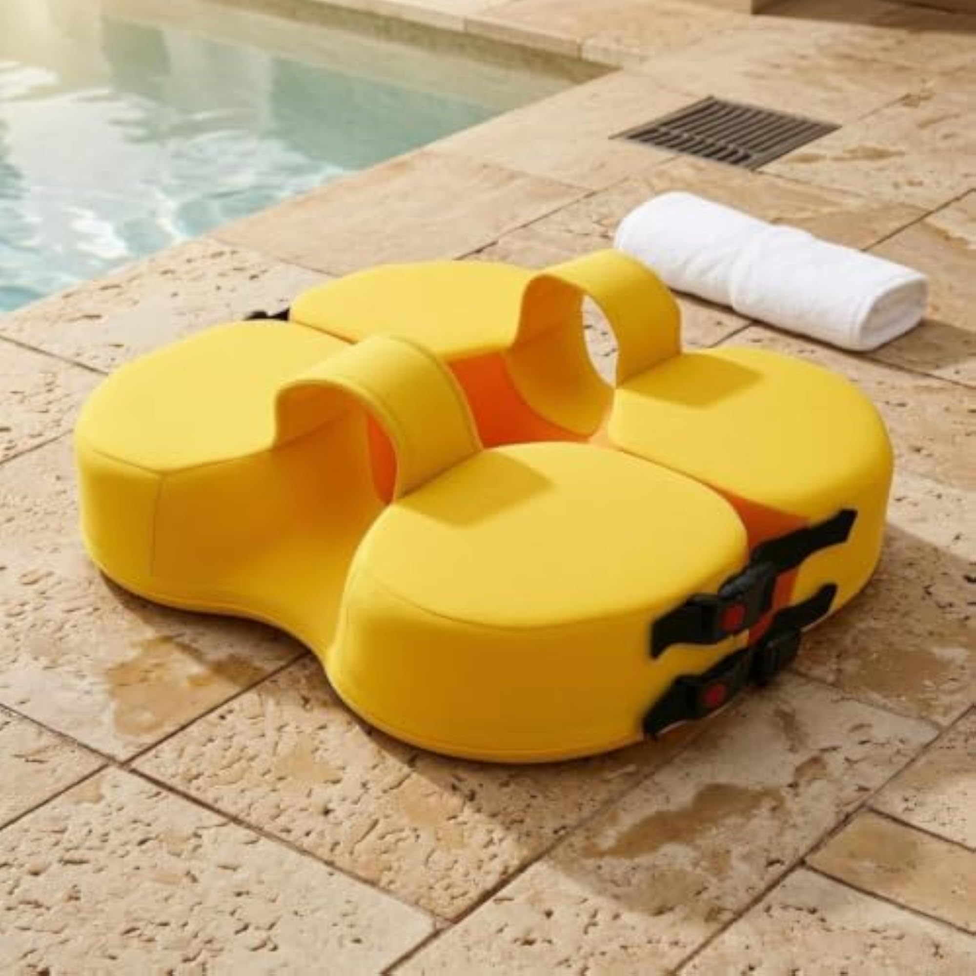 Inflatable-Free Underarm Buoy Collar Cushioned Foam