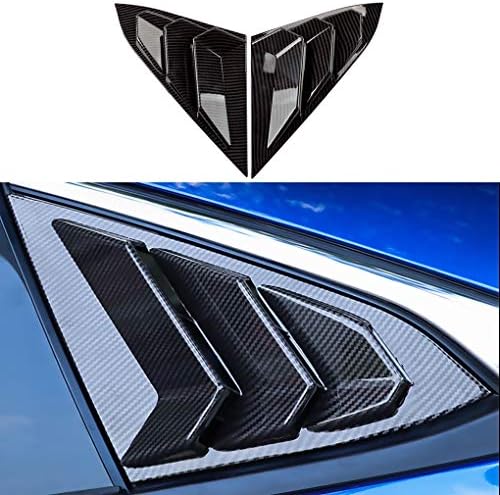 JIECHEN Compatible with Honda Civic Sedan 2016 2017 2018 2019 2020 2PCS Rear Window Quarter Side Vent Window Louvers Scoop Cover