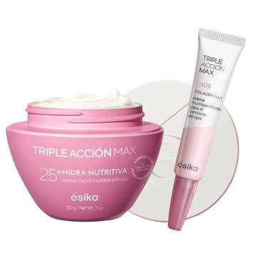 Esika Triple Accion Max Bundle, Multibenefits Face Cream 25+ and Triple Accion Max Eyes Cream