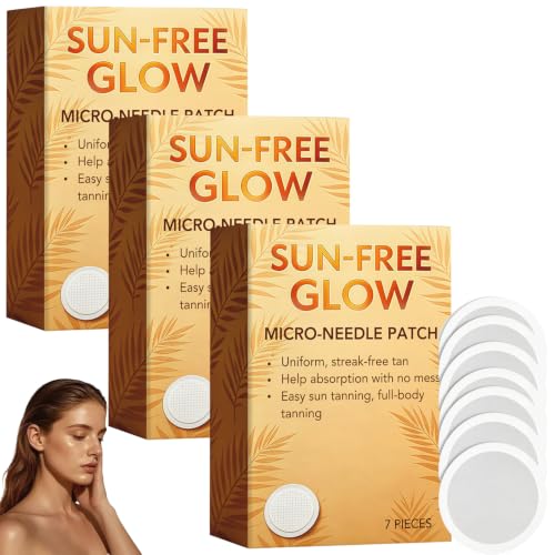 21 Pcs Sun Free Glow Micro Needle Patch 2026 New Sun Free Glow Micro Needle Patch Tanning Sun Free Glow Tanning Patches Enhances Natural Tan Natural Looking Glow Bronzing Suitable for All Skin Types
