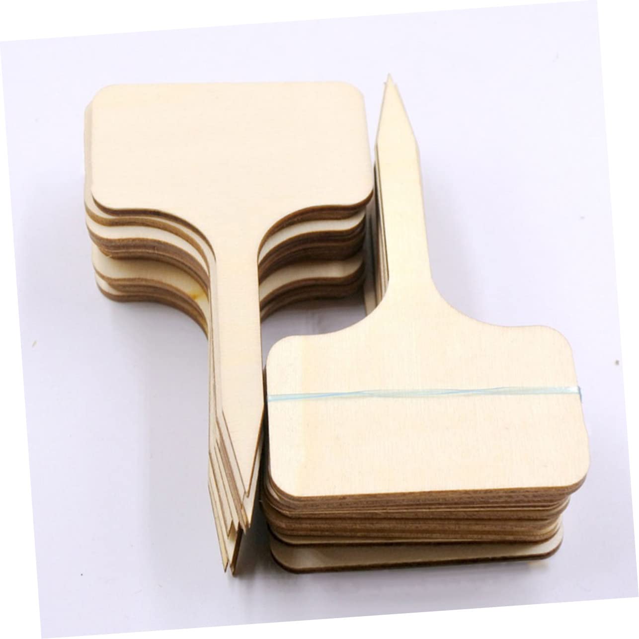 Mipcase 100pièces Étiquettes Non Fini Pour Plantes De Panneaux Identifiants De Fleurs Pour Jardin Et Dimensions De Pour Décoration De Et Pots