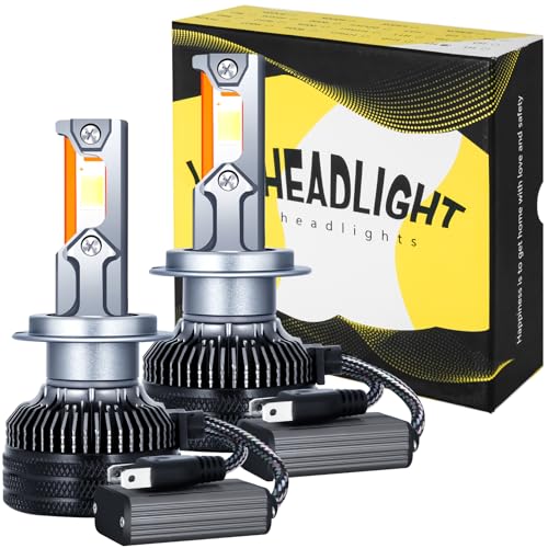 Yeecka 2 Piezas Bombillas H7 LED 11000LM