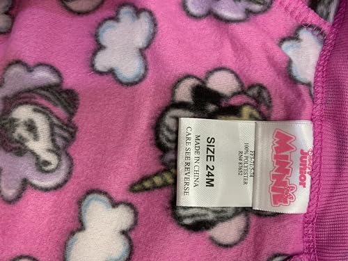 Komar Kids Minnie Mouse Blanket Sleepers RED with Minnie FACE and Bows Style4