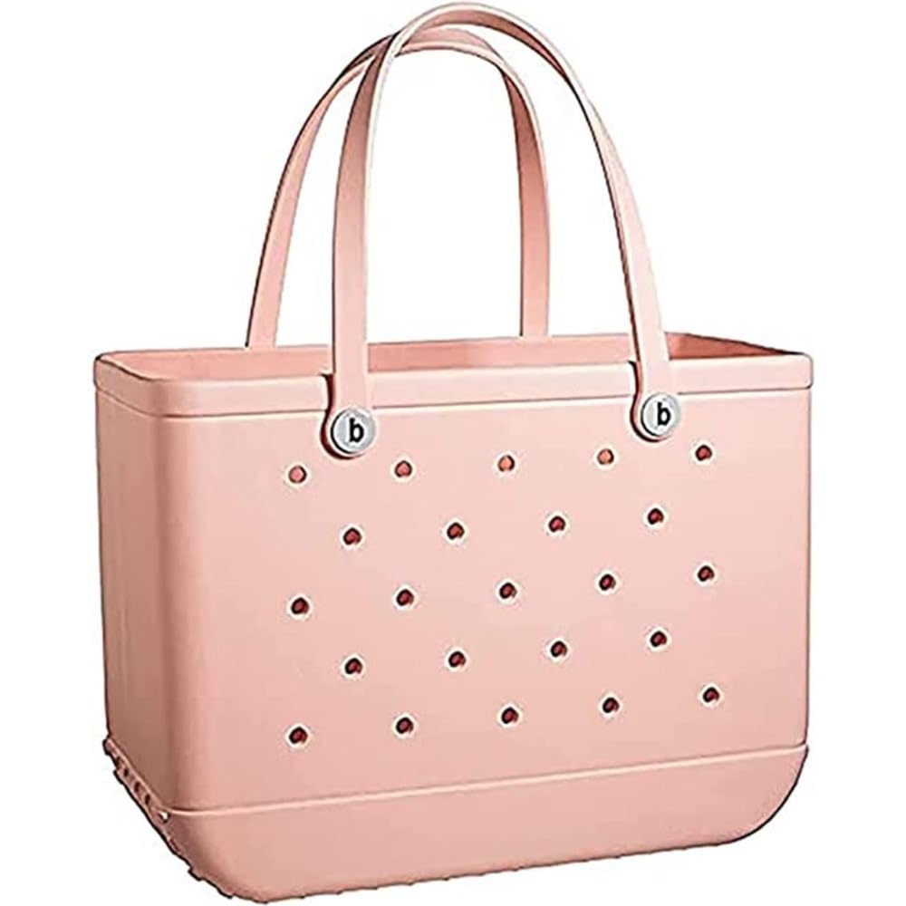 Mauxpiao A4 Rubber Beach Bag, Waterproof Shopping Tote Bag, Sandproof Silicone Handbag For Beach, Pool, Market, Travel And Outdoor Activities Rewr/A4/14X19in