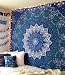Large Indian Mandala Tapestry Hippie Tapestry Wall Hanging Throw Bedspread Dorm Tapestry Kaleidoscopic Star Tapestry Wall Hanging Picnic Beach Sheet Coverlet