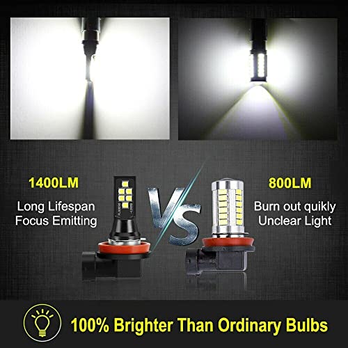 SOCAL-LED LIGHTING 2x H11 H8 LED Fog Light Bulb Advanced 3030 SMD Bright Colorful Daytime Running DRL Lamp, Ice Blue - Image 6