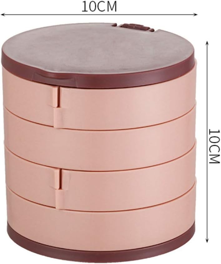 Rotating Jewelry Box Earrings Earrings Earrings Jewelry Storage Box Jewelry Rack Storage Box (Color : A) (A)