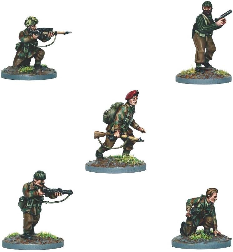Miniatura 3 de World Ablaze - La Segunda Guerra Mundial 1939-1945 SASComandos británicos (30 figuras de plástico duro de 1.102 in de múltiples partes)... Fabricado