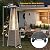 Vilobos Outdoor Patio Heater, Pyramid Standing Gas LP Propane Heater with Wheels 87 Inches Tall 42000 BTU for Commercial & Residential Courtyard (Silver)