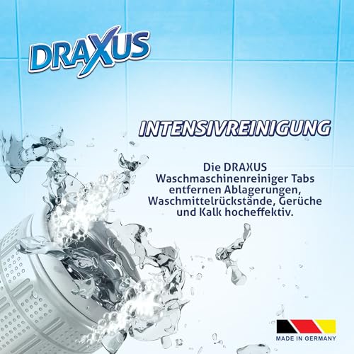 Anti-Kalk-Tabs für Waschmaschinen von Draxus – 30 Stück
