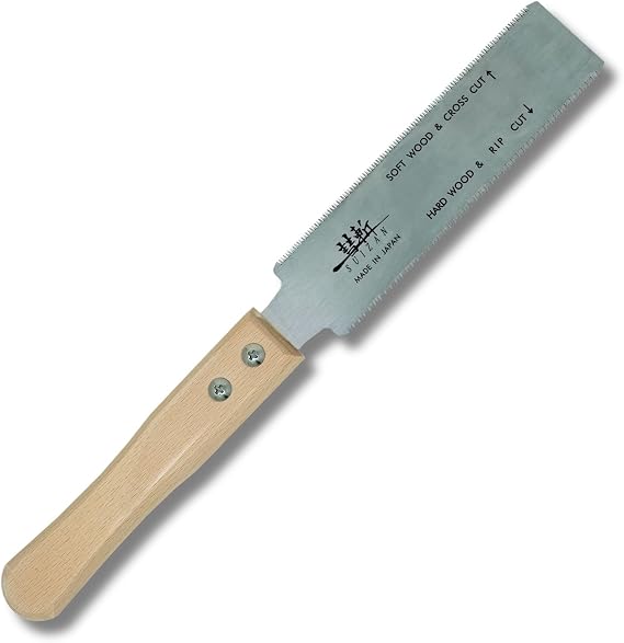 SUIZAN Japanese pull saw Ryoba 6 inch replaceable small hand saw flexible flush cut saw wood and soft woodworking tools