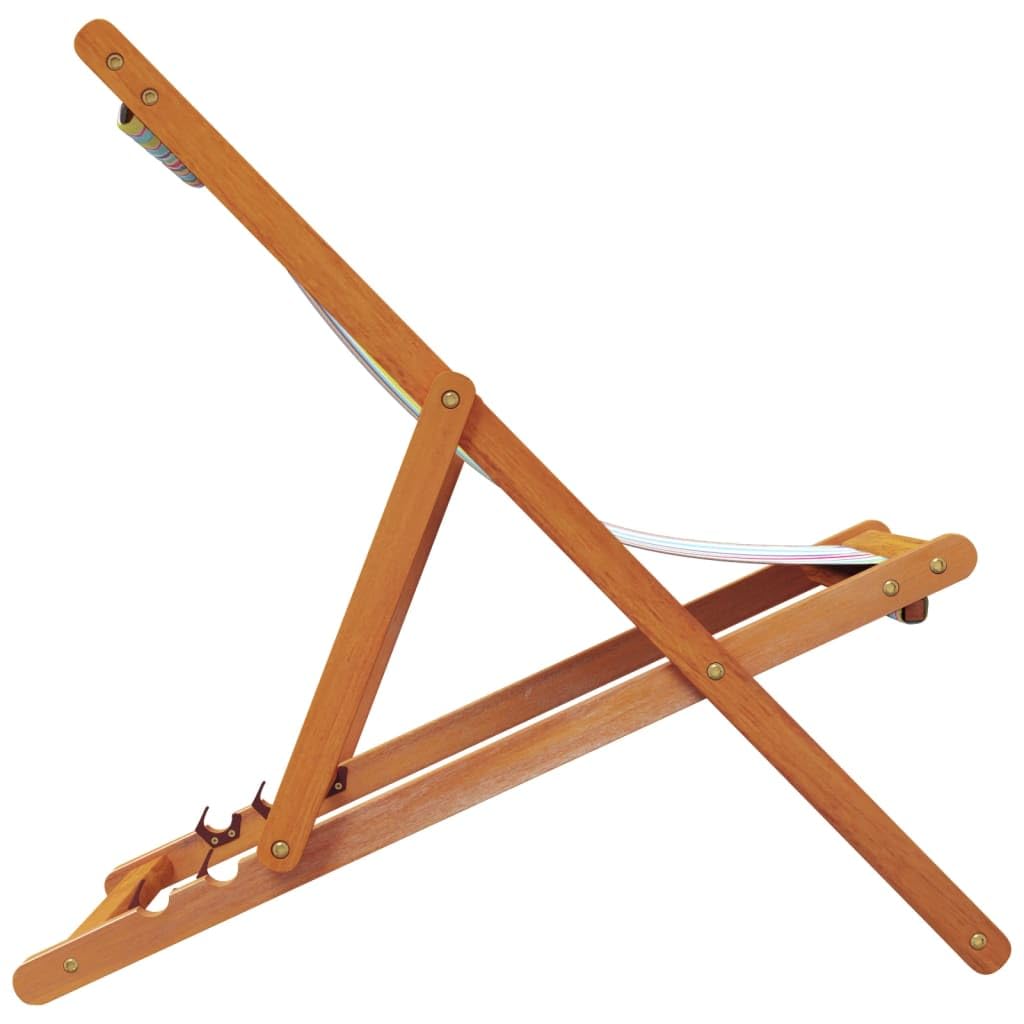 vidaXL Sillas de Playa Plegables 2 uds, Tumbonas Ajustables de Pícnic, Sillones de Relax, Asientos para Jardín Camping Patio, Tela Multicolor