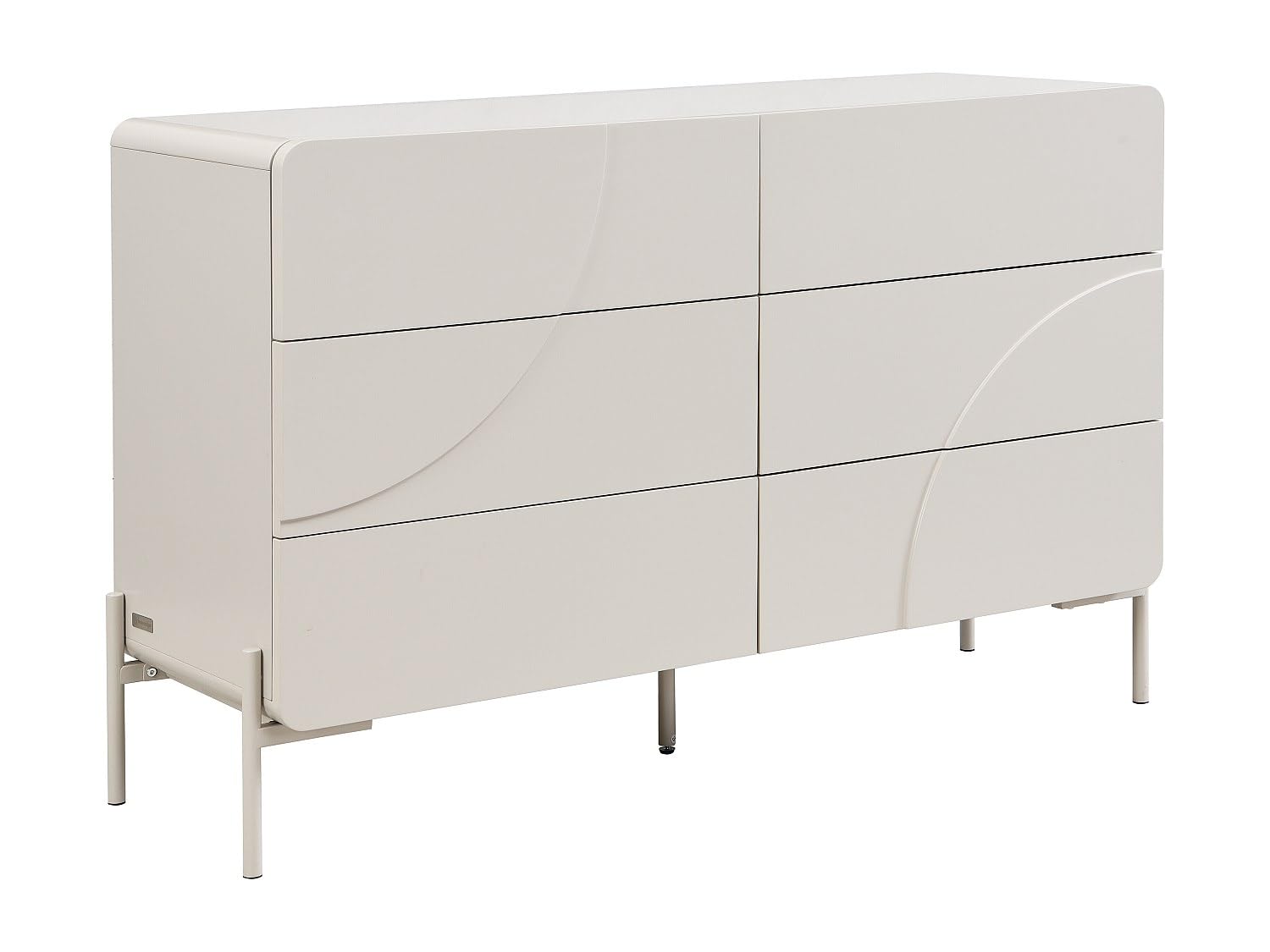 Vente-unique - Commode 6 tiroirs - MDF - Beige - ZELINARO