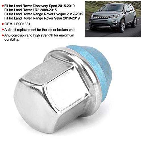 Image of KIMISS Nut Protection Cover, 5Pcs Wheel Nuts Set Screws Hex Wheel Rim Nut Fit for Land Rover Discovery Sport for LR2 LR001381 for Velar LR001381
