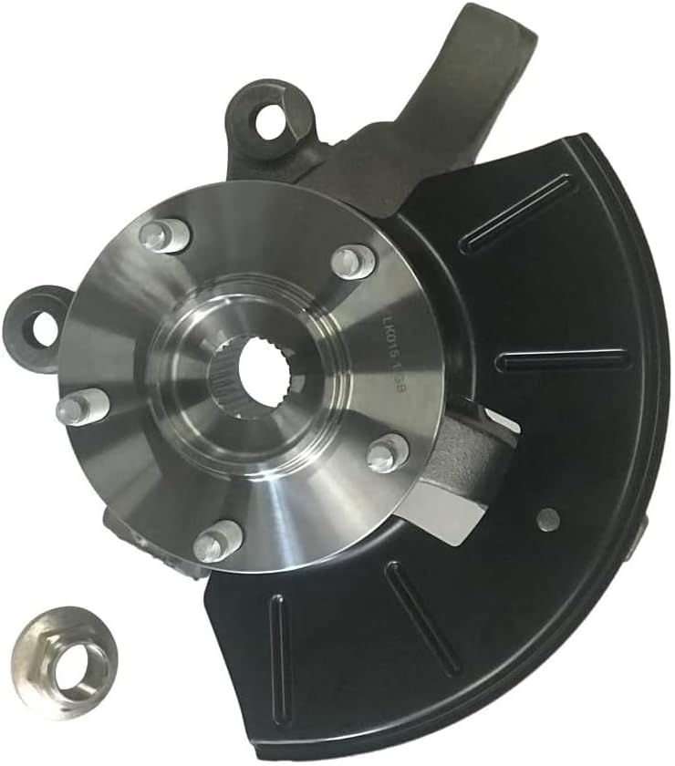 Front Left (Driver Side) Steering Knuckle & Wheel Bearing Hub Assembly Compatible with 2005–2012 Ford Escape, 2005–2011 Mazda Tribute, 2005–2011 Mercury Mariner | Replace# LK015, 698-405