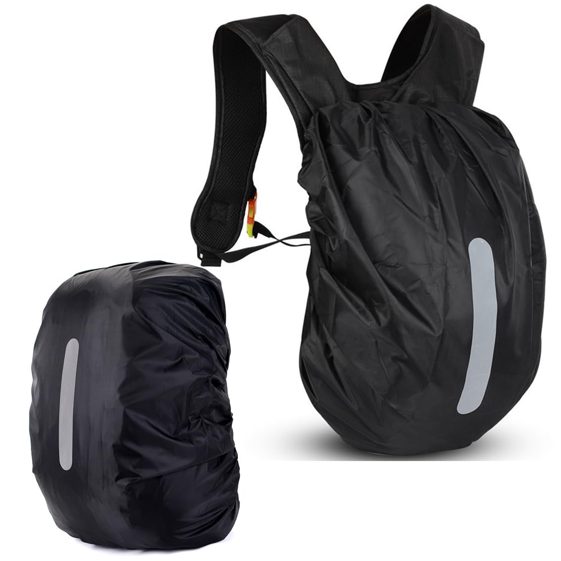 Amacoam Protection Sac à Dos Pluie Housse Cartable Housse Sac à Dos Imperméable Réfléchissante Housse De Sac à Dos 30L-40L Housse De Pluie Sac à Dos Pour Camping Randonnée Cyclism
