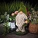 TERESA'S COLLECTIONS Adornos de Jardín de Hada con Luz Solar, 33cm Figurilla...