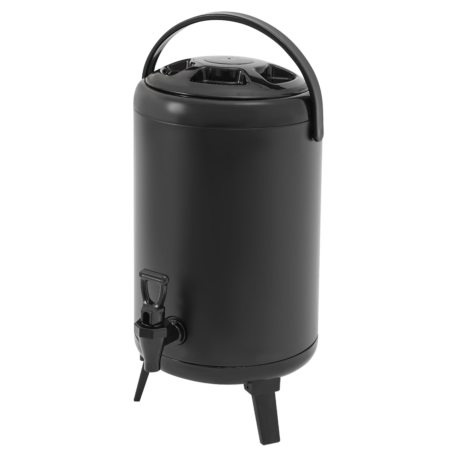 Dispenser per bevande in acciaio inox, 10 l, dispenser per bevande calde e fredde, in acciaio inox, con rubinetto, contenitore isolato, in acciaio inox, per caffè, acqua, succhi di frutta, latte