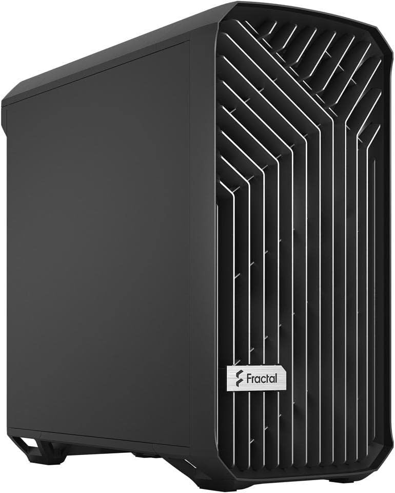 Fractal Design Torrent Compact Black Solid with Noise Dampening Side Panel High-Airflow Mid Tower Computer Case/Cabinet/Chassis - FD-C-TOR1C-04