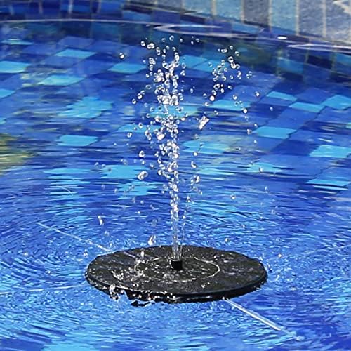 Solar Fountain Bird Bath 2.5w Floating Solar Water Fountain with 6 Nozzles and 4 Floating Rods, Solar Pond Fountain for Garden Decoration, Bird Pond, Fish Tank, Patio, Pond
