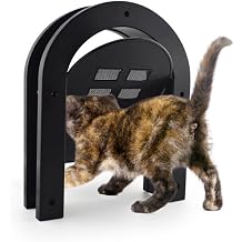 Wall Mounted Cat Door, Small Pet Door, Cat Door - Stylish no-Flap cat Interior Door for Average Sized Cats Weighing up to 20 pounds, Easy DIY Setup!