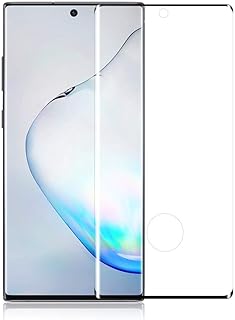 شاشة حماية منحنية مضادة للصدمات من الزجاج المقوى لهاتف سامسونج جالاكسي نوت 10 بلس، شفاف