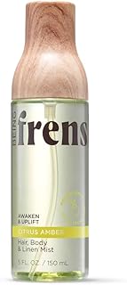 Being Frensh'e Women's Refreshing Hair, Body & Linen Mist Body Spray with Mood-Boosting Essential Oils, Clean Vegan Formula, Citrus Amber - 5 fluid ounce