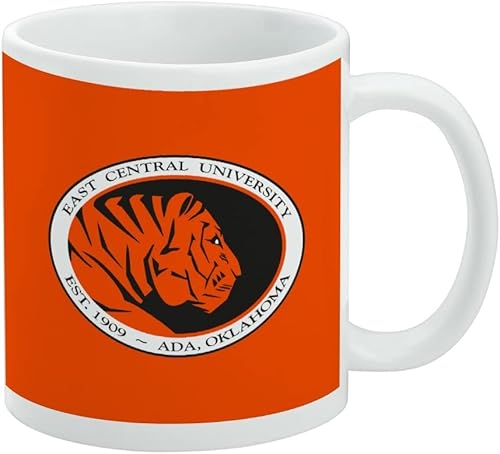 Vista 118 de Taza de cerámica con el logotipo principal de la Universidad de St. John, taza de regalo novedosa para café, té y bebidas calientes, 11oz, blanca