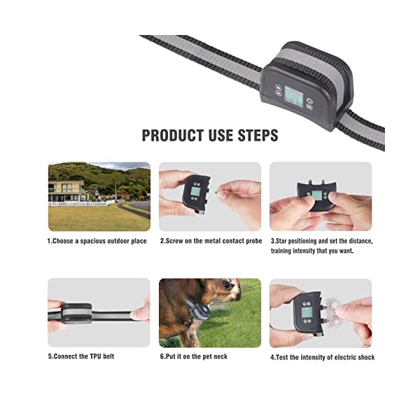 JUSTPET-GPS-Wireless-Dog-Fence-Containment-System-Electric-Accurate-GPS-Wireless-Dog-Fence-with-Rechargeable-Training-Collar-Range-Up-to-3281-FT-Harmless-and-Suitable-for-All-Dogs Electric Wireless Dog Fence System for Dogs