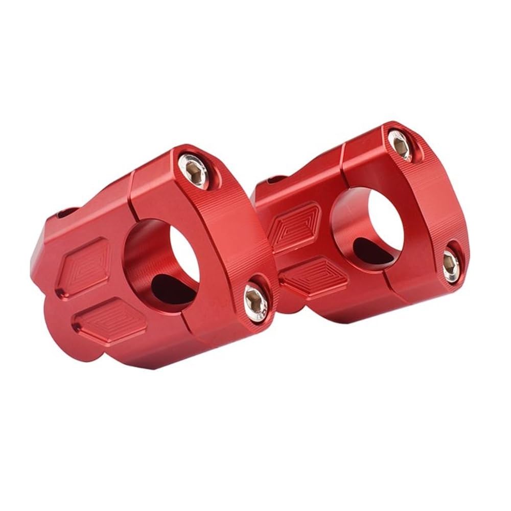 Adaptateur rehausseur guidon Benelli 502X TRK251 aluminium usiné haute précision rouge