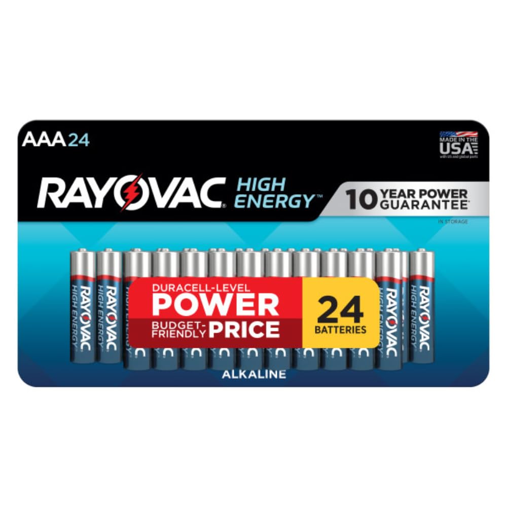 Rayovac High Energy AAA Batteries (24 Pack), Alkaline Triple A Batteries