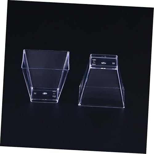 Miniatura 6 de 50 tazas de mini aperitivo, tazas transparentes para fiesta, tazas cuadradas para aperitivos, vasos cuadrados, tazones desechables para aperitivos,