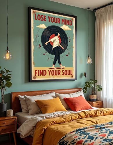 Décoration murale grand format vinyle rétro pour habiller un mur vide