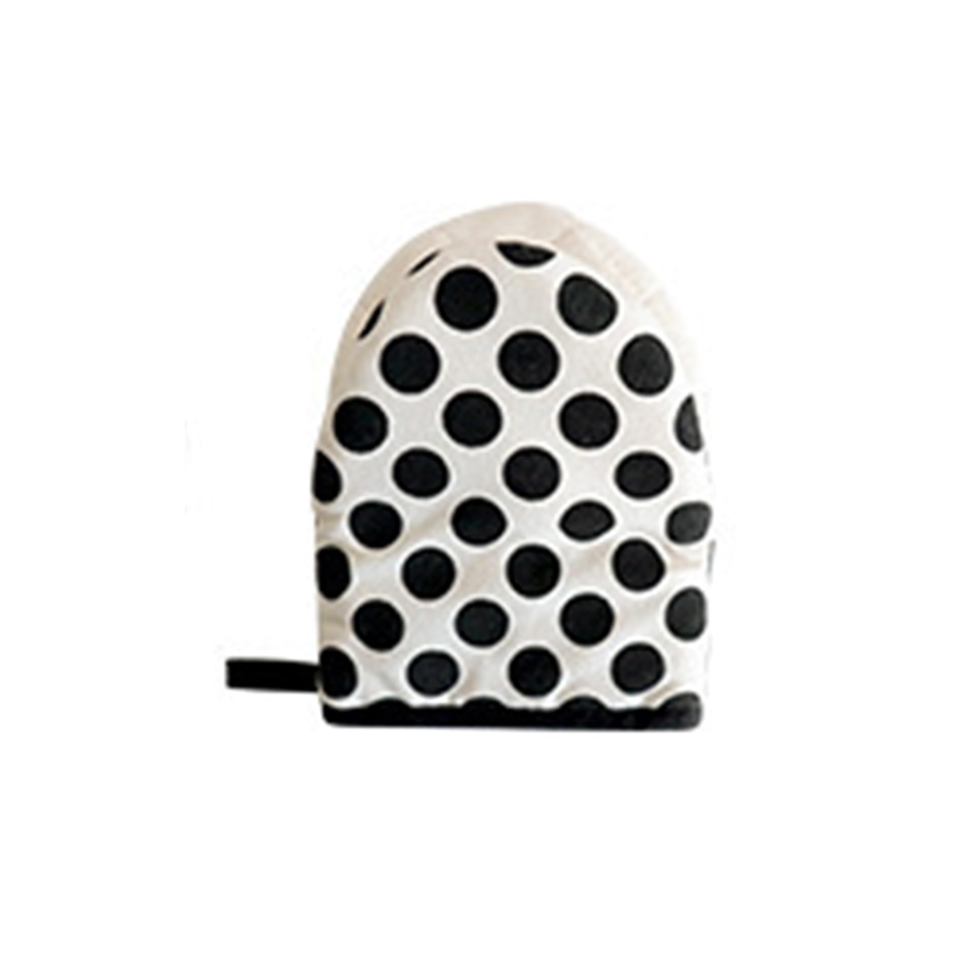 Manicina anti-scottatura a pois verde isolante termico guanto in cotone spesso per utensili caldi forno friggitrice ad aria barbecue familiare