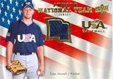 Sports Memorabilia Autograph Warehouse 409285 Tyler Stovall Player Worn Jersey Patch Baseball Card - Team USA 2008 Upper Deck Junior National No.USJRTS