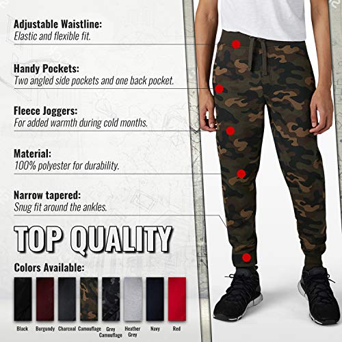 Akademiks Men's Sweatpants - Slim Fit Athletic Fleece Jogger Pants -Workout Joggers With Pockets For Men (S-6Xl), Size Small, Camouflage #TOP4