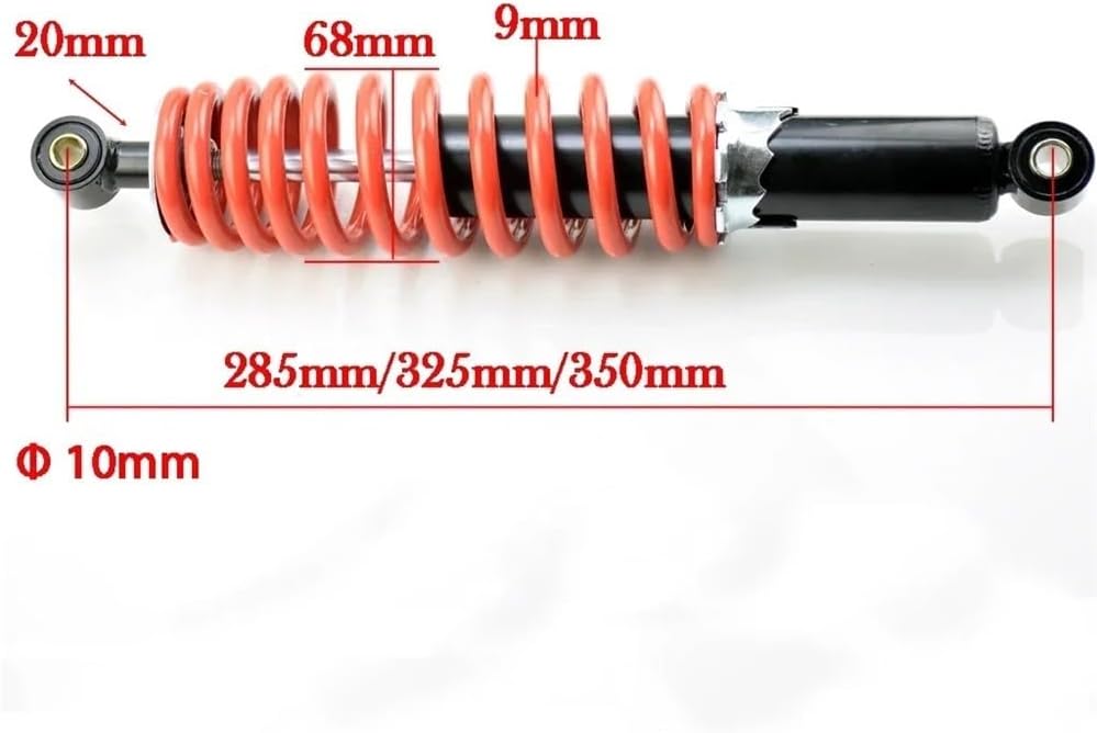 Motorcycle Shock Absorbe 250mm 285mm 305mm / 325mm / 350mm Front Rear Shock Absorber Spring for 50cc 110cc 125cc 250CC ATV Go Kart Buggy Pit Dirt Bike