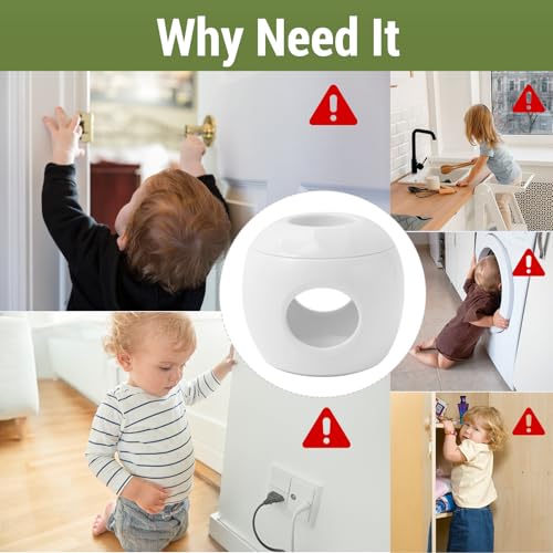 Fundas para pomos de puerta con diseño bloqueable y ajuste universal para niños 4