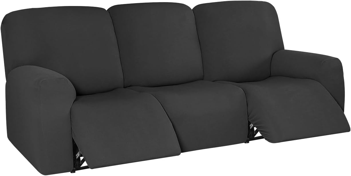 ULTICOR Jacquard 8Pieces Recliner Sofa Covers Stretch