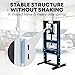 ExploreHorizon 6 Ton Hydraulic H-Frame Shop Press with Adjustable Table & Stamping Plates for Auto Repair, Garage Use, Metalworking, Black